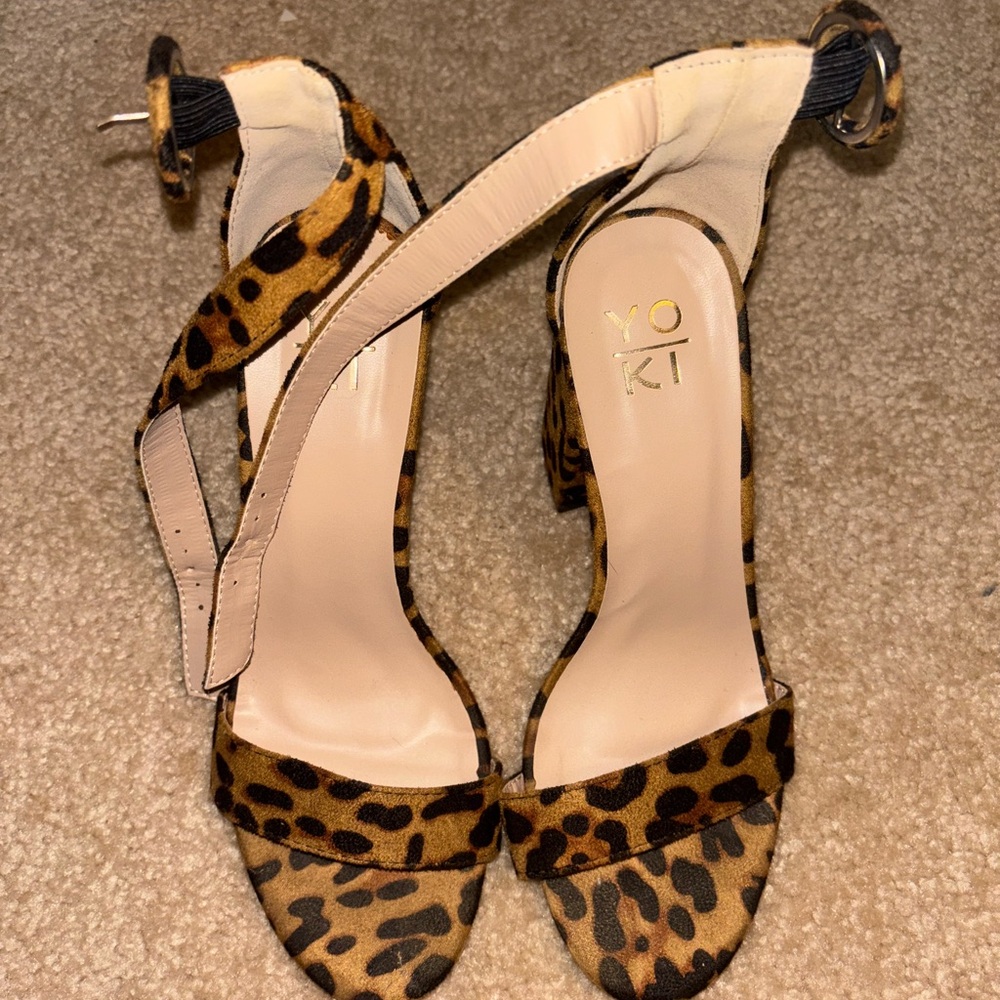Yoki Animal Print Women's Heels